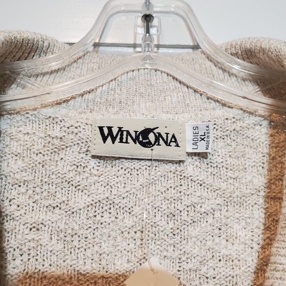 Winona Oatmeal Colored Cardigan XL - Picture 2 of 4